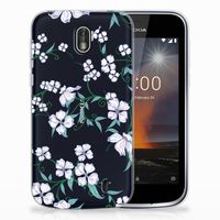 Nokia 1 Uniek TPU Case Blossom White - thumbnail