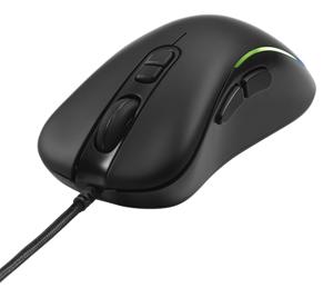 DELTACO GAMING DM120 Gaming-muis Kabelgebonden Optisch Zwart 7 Toetsen 800 dpi, 1200 dpi, 1600 dpi, 2400 dpi, 3200 dpi Verlicht