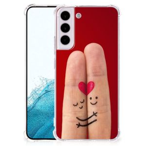 Samsung Galaxy S22 Plus Anti Shock Bumper Case Liefde - Origineel Romantisch Cadeau