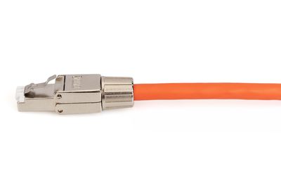 Digitus DN-93634 CAT 6A-veldstekker, RJ45, afgeschermd, AWG 22-27, montageaansluiting zonder gereedschap DN-93634 Stekker, recht Aantal polen (sensoren) 8P8C