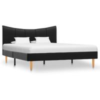 vidaXL Bedframe kunstleer zwart 120x200 cm