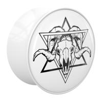 Double Flared Plug met Geo-Skulls Acryl Tunnels & Plugs