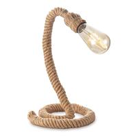 Home Sweet Home Landelijke tafellamp Pier Rope | 20/20/35cm | bedlampje | geschikt voor E27 LED lichtbron | met snoerschakelaar | geschikt voor woonkamer, slaapkamer en thuiskantoor