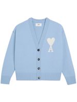 AMI Paris cardigan Ami de Coeur en laine - Bleu