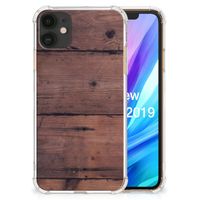 Apple iPhone 11 Stevig Telefoonhoesje Old Wood - thumbnail