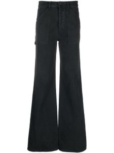 Nili Lotan pantalon ample à taille mi-haute - Noir