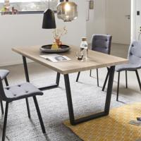 Artistiq Eettafel Lorna U-poot, Eikenlook, 160 x 90cm - Bruin