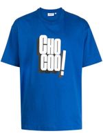 CHOCOOLATE t-shirt en coton à slogan imprimé - Bleu