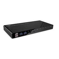 Lindy 4-poorts HDMI 4K60, USB 3.0 & Audio KVM-switch