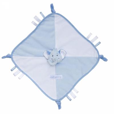 Saro Knuffeldoekje Met Lusjes En Knoopjes Olifant 30 X 30 Cm