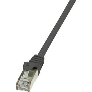 LogiLink CP2063S RJ45 Netwerkkabel, patchkabel CAT 6 F/UTP 3.00 m Zwart Snagless 1 stuk(s)