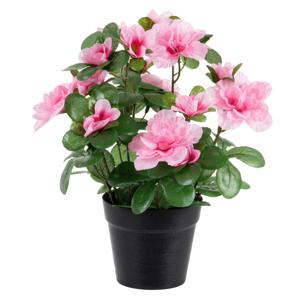 Louis Maes Kunstplant - Azalea - in pot - roze - H25 cm   -