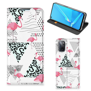 OPPO A52 | A72 Hoesje maken Flamingo Triangle