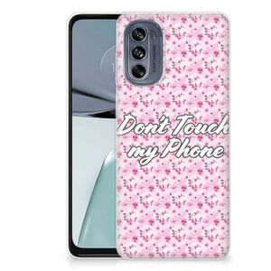 Motorola Moto G62 5G Silicone-hoesje Flowers Pink DTMP