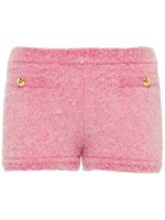 Miu Miu short Bouclé en laine vierge - Rose