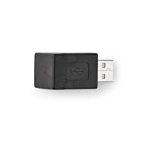 NEDIS USB-adapter | USB 2.0 | USB-A stekker | USB-A bus | vernikkeld | 270° hoek | pvc | ABS | zwart | plastic zak