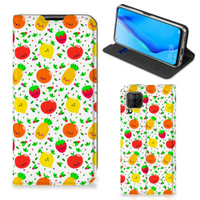 Huawei P40 Lite Flip Style Cover Fruits - thumbnail