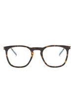 Saint Laurent Eyewear lunettes de vue à effet écailles de tortue - Marron