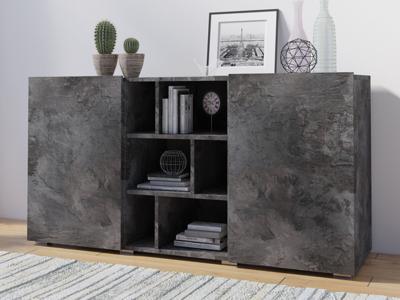 Dressoir AKY 2 deuren kleurrijke leisteen