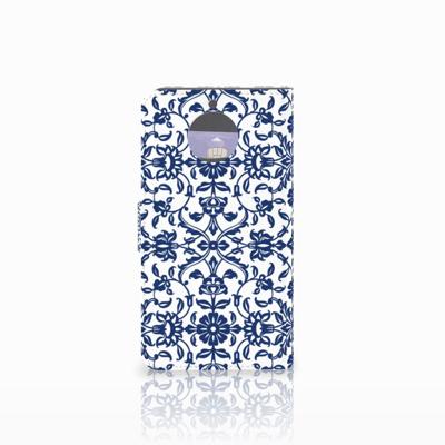 Motorola Moto G5S Plus Hoesje Flower Blue