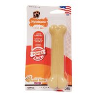 Nylabone Dura chew pindakaas voor harde bijters hypoallergeen - thumbnail