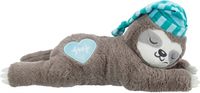 Trixie pluche luiaard grijs met heartbeat voor puppy 34 cm