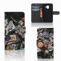 Samsung Galaxy J2 Pro 2018 Telefoonhoesje met foto Badges