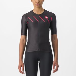 Castelli Free speed 2 W race tri top zwart/rood dames L