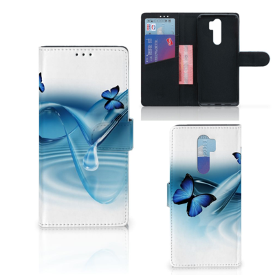 Xiaomi Note 8 Pro Telefoonhoesje met Pasjes Vlinders Xiaomi Note 8 Pro Telefoonhoesje met Pasjes Vlinders