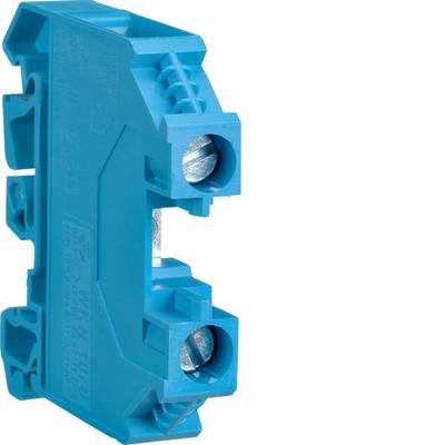 Hager verbindingsrijgklem, blauw, lengte 55mm nom. (meet-)stroom In 57A, nom.