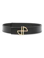 Patou ceinture JP en cuir - Noir