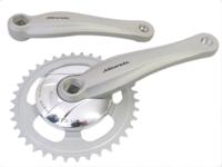 Crankset alfa 1 38 tands alu nexus 91 mm disk ( gazelle ) zilv