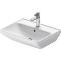 Duravit D-Neo wastafel 55x44x16.5cm 1 kraangat rechthoek Keramiek Wit 2366550000 - thumbnail