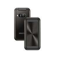 Logicom - Le Fleep 450 Dual Sim-klapmobiel met Bluetooth, 1,77 inch display, 48 GB geheugen, 1000 mAh batterij, batterijduur tot 7 dagen stand-by, met zaklampfunctie - zwart