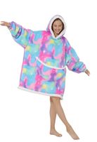 Tie- dye snuggie fleece - multicolor