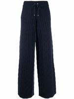 Ralph Lauren Collection pantalon torsadé en cachemire recyclé - Bleu