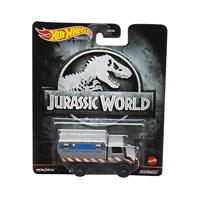 Model DieCast JURASSIC WORLD UNIMOG U 1300 L - schaal 1/64 lengte 6 cm - Hot Wheels Premium HCP08