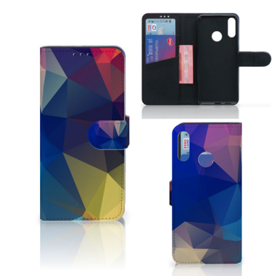 Motorola Moto E6 Plus Bookcase Polygon Dark