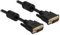 Delock 83110 Kabel DVI 24+5 male > DVI 24+5 male 1 m zwart