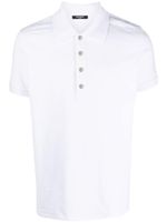 Balmain polo en piqué à motif monogrammé - Blanc - thumbnail