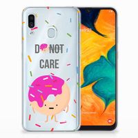 Samsung Galaxy A30 Siliconen Case Donut Roze