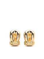 Christian Dior Pre-Owned boucles d'oreilles serties de strass (années 1980)