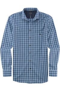 OLYMP Casual Modern Fit Overhemd marine, Ruit