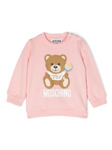 Moschino Kids sweat à imprimé Teddy Bear - Rose