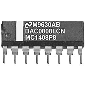 Texas Instruments DAC0808LCN/NOPB Data acquisition-IC - Digital/analog converter (DAC) Tube