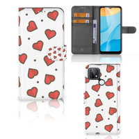 OPPO A15 Telefoon Hoesje Hearts - thumbnail