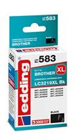 edding Inktcartridge edd-583 vervangt Brother LC3219XLBk - zwart - inhoud: 68 ml