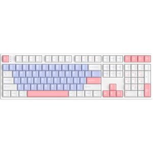 HelloGanss HS108T GC05 toetsenbord RGB leds, PBT Doubleshot keycaps, hot swap, 2,4 GHz / Bluetooth / USB-C