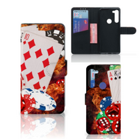 Motorola G8 Power Wallet Case met Pasjes Casino - thumbnail