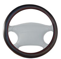 Simoni Racing Stuurwielhoes Zwart/Rood Kunstleer SRCVT15